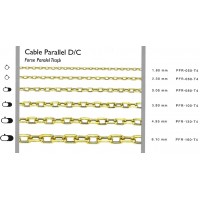 Cable Parallel D/C 4,95 mm 45 cm 9,85 gr 14 K 585