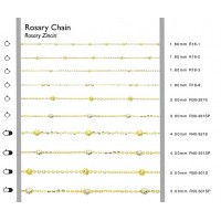  Rosary Chain 5 mm 45 cm 8,1 gr 14 K 585