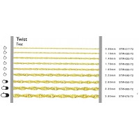  Twist 1,1 mm 45 cm 1,15 gr 14 K 585