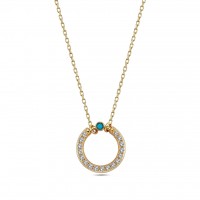  14K Gold Earring with diamond  0,13 ct    
