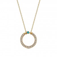 14K Gold Earring with diamond  0,17 ct    