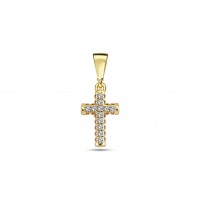  14K Gold Pendant with diamond  0,06 ct