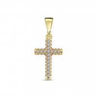  14K Gold Pendant with diamond  0,11 ct