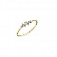  14K Gold Ring with diamond   0,12ct