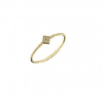  14K Gold Ring with diamond   0,025ct