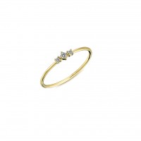  14K Gold Ring with diamond   0,065ct