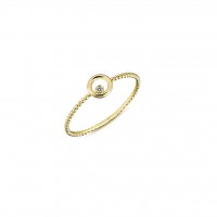  14K Gold Ring with diamond   0,008ct