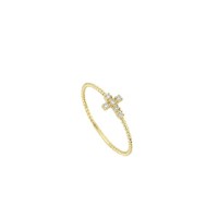  14K Gold Ring with diamond   0,024ct
