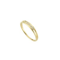 14K Gold Ring with diamond   0,04ct