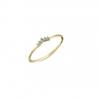  14K Gold Ring with diamond   0,05ct