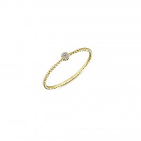  14K Gold Ring with diamond   0,035ct