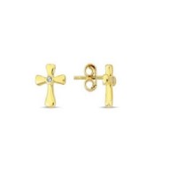 14 K Gold Zircon stone Earring 1,07 gr 