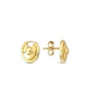 14 K Gold Zircon stone Earring 1,87 gr 