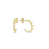 14 K Gold Zircon stone Earring 1,31 gr 