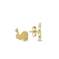 14 K Gold Zircon stone Earring 0,97 gr 