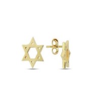 14 K Gold Zircon stone Earring 0,98 gr 