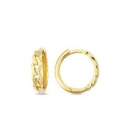 14 K Gold Zircon stone Earring 1,87 gr 
