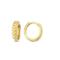 14 K Gold Zircon stone Earring 1,87 gr 