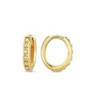 14 K Gold Zircon stone Earring 1,58 gr 
