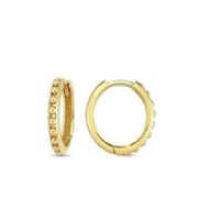14 K Gold Zircon stone Earring 1,87 gr 
