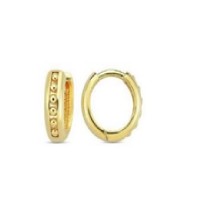 14 K Gold Zircon stone Earring 2,01 gr 