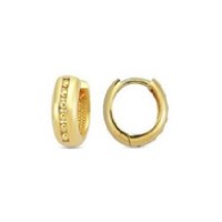 14 K Gold Zircon stone Earring 2,35 gr 