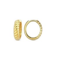 14 K Gold Zircon stone Earring 2,1 gr 