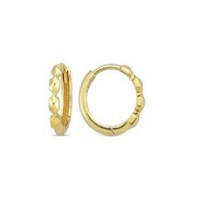 14 K Gold Zircon stone Earring 1,31 gr 