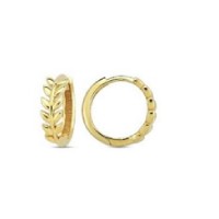 14 K Gold Zircon stone Earring 1,75 gr 