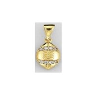  14K Gold Zircon stone Pendant 0,78 gr 