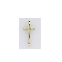  14K Gold Zircon stone Pendant 0,58 gr 
