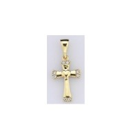  14K Gold Zircon stone Pendant 0,78 gr 