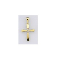  14K Gold Zircon stone Pendant 0,79 gr 