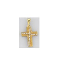  14K Gold Zircon stone Pendant 1,04 gr 