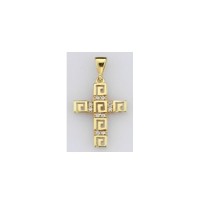  14K Gold Zircon stone Pendant 1,33 gr 