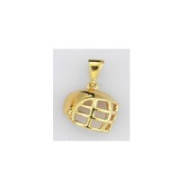  14K Gold Zircon stone Pendant 1,09 gr 