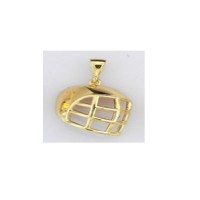  14K Gold Zircon stone Pendant 1,58 gr 