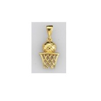  14K Gold Zircon stone Pendant 0,94 gr 