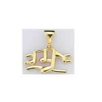  14K Gold Zircon stone Pendant 1,07 gr 