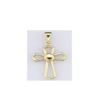  14K Gold Zircon stone Pendant 1,1 gr 