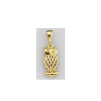  14K Gold Zircon stone Pendant 0,89 gr 