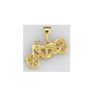  14K Gold Zircon stone Pendant 1,29 gr 