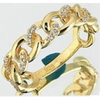  14K Gold Zircon stone Ring 3,21 gr 