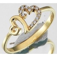  14K Gold Zircon stone Ring 1,77 gr 