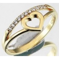  14K Gold Zircon stone Ring 2,3 gr 