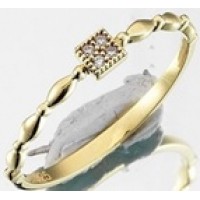  14K Gold Zircon stone Ring 1,13 gr 