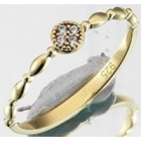  14K Gold Zircon stone Ring 1,04 gr 
