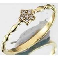  14K Gold Zircon stone Ring 1,2 gr 