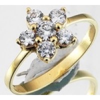 14K Gold Zircon stone Ring 2,14 gr 
