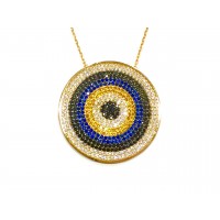 Silver    necklace    with    pendant                                     100-925K